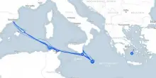 Global Sumud Flotilla live tracker, dove si trova ora? La rotta verso la Grecia e il piano di 120 miglia ogni 24 ore (ma c'è l'incognita meteo)