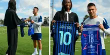 Paola Egonu incontra Lautaro e l'Inter: «Nerazzurra da sempre, guardavo le partite con mio papà». Le foto insieme ad Appiano