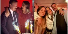 Cristina Parodi e Giorgio Gori, la festa per i 30 anni di matrimonio: «Baciami ancora». La torta, le rose rosse e la tenera dedica ai figli