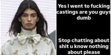 Bianca Balti, la figlia Matilde Lucidi alle sfilate accusata di essere raccomandata: «Ho fatto i casting, scemi. Smettetela di scrivere ca**ate»