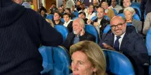 Napoli, accanto a DeLa il candidato alle elezioni regionali Sangiuliano