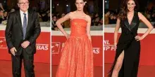Festa del Cinema, pagelle look: Carlo Verdone classico (7,5), Caterina De Angelis osa in arancione (9) e Giada Benedetti con piume (8,5)