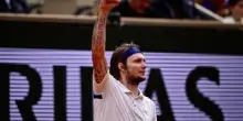 Bublik come Lehecka e Ruud, vince un game con Sinner ed esulta