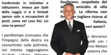 Giuli contro il 'Corriere': 'Censurata mia intervista. E poi siamo noi gli illiberali'