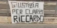 Striscione 'per Claris Riccardo' davanti ministero Giustizia, notata donna fuggire