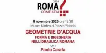 'Geometrie d'acqua', l'8 novembre ultimo appuntamento con 'Roma, come stai?'