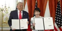 Takaichi sosterrà Trump per il Nobel della pace