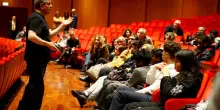 I ragazzi dell'Orchestra Sanitansamble di Napoli e Pappano