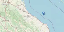 Scossa 4.4 al largo della costa marchigiana pesarese
