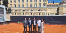 Il tennis a Piazza del Popolo, inaugurato campo per Masters Roma