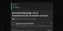 Sondaggio choc sulle vittime di femminicidi: 'Chi meritava la morte?'. Valditara:'Provvedimenti'