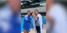 Internazionali, Paolini ed Errani festeggiano con un tuffo in piscina
