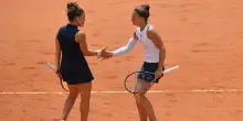 Finale del doppio femminile, Errani-Paolini in campo contro Mertens-Kiudermetova 6-4, 6-5 DIRETTA