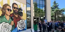 Ilaria Alpi e Miran Hrovatin, un murale li ricorda nella sede Rai di Saxa Rubra a Roma