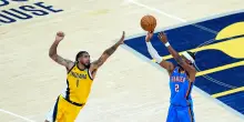 Finali Nba: Oklahoma vince 111-104 in Indiana, sfida è sul 2-2