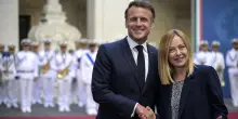 Meloni riceve Macron a Palazzo Chigi, via al bilaterale