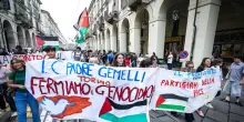 'La scuola per Gaza', corteo a Torino