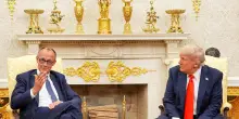 Trump riceve il cancelliere tedesco Merz alla Casa Bianca. Il presidente Usa: 'Non penso che Mosca e Kiev firmeranno un accordo'