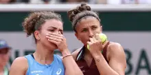 Finale di doppio femminile, Errani e Paolini contro Krunic e Dalinina, primo set per le azzurre