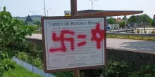 Svastiche contro Israele all'ex lager di Montorio Veronese