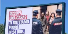 'Occupi casa? Fuori in 24 ore',a Roma polemica su manifesti Lega