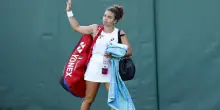 Tennis: Paolini eliminata a Montreal