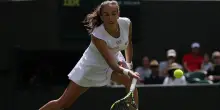 Wimbledon: Bronzetti eliminata al secondo turno