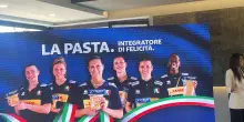 Nazionale italiana femminile di volley testimonial per la pasta