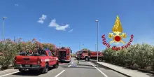 Fiamme vicino all'aeroporto di Olbia, scalo chiuso per 45 minuti