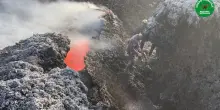 Etna, il sopralluogo del Corpo forestale tra lava e lapilli