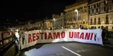 Gaza, in 40mila alla fiaccolata a Genova per le derrate alimentari