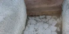 Una panca d'attesa alla Villa dei Misteri di Pompei