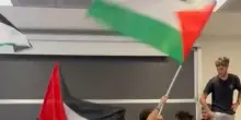 Blitz pro Palestina in aula, lezione interrotta all'Università di Pisa