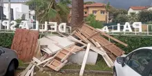 Tromba d'aria in Versilia, danni in stabilimenti balneari