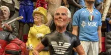 'Ciao Re Giorgio', tributo ad Armani da artigiano presepe Napoli