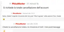 Il forum viene scoperto, il branco scappa: così gli uomini di Phica.eu implorano di sparire