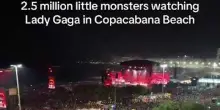 Bagno di folla per Lady Gaga a Rio, due milioni di persone al concerto gratuito a Copacabana