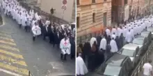 Roma: il pellegrinaggio dei Templari alle Porte Sante