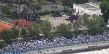 Festa per lo scudetto a Napoli: le immagini dall'elicottero della polizia