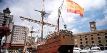 Londra, in mostra sul Tamigi la copia esatta della "Santa Maria" di Cristoforo Colombo