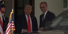 Casa Bianca, il presidente Trump accoglie il cancelliere tedesco Merz