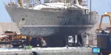 Il relitto del Bayesian nel porto di Termini Imerese