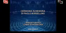 Cerimonia in memoria di Paolo Borsellino con Mattarella - la diretta dalla Camera