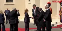 Vaticano: l'arrivo della premier Meloni all'incontro con Papa Leone XIV