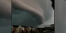 Maryland, nel cielo la massa di "nuvole a muro" prima della tempesta