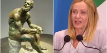 Ucraina, Meloni: "Grazie a Giuli per aver donato le copie della statua del 'Pugile a riposo' "