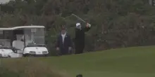 Trump in Scozia: la partita a golf prima dell'incontro con von der Leyen