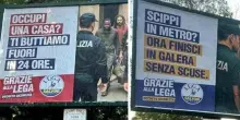 Roma fa rimuovere i manifesti della Lega. Salvini attacca: “Censura, è un bavaglio comunista”
