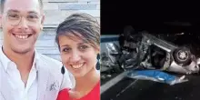 Tragico scontro al rientro da un matrimonio: muoiono donna incinta al sesto mese e il marito