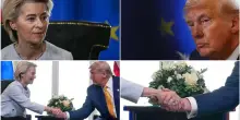 La genuflessione di Ursula von der Leyen ai dazi di Trump